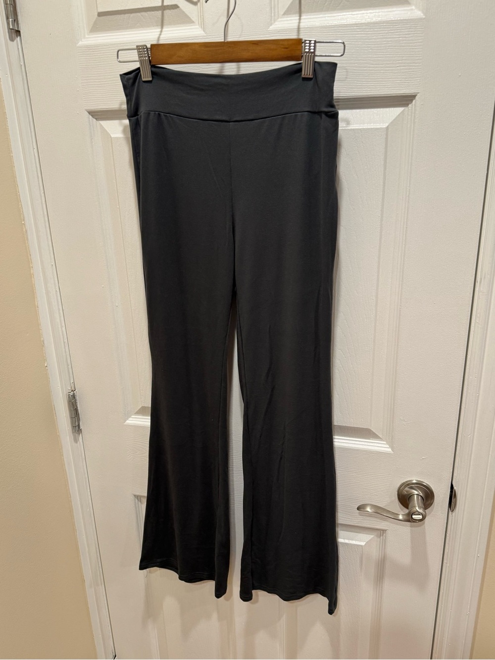 SHEIN Women's Grey Wide-Leg Lounge Pants